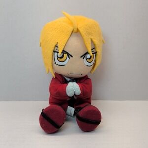 Fullmetal Alchemist Edward Elric Plush Doll Angry Sitting Pose Funimation 8"